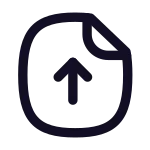 Paper Upload SVG Icon